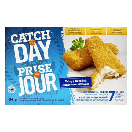 Frozen Pollock Fillets Crispy Breaded 350 g