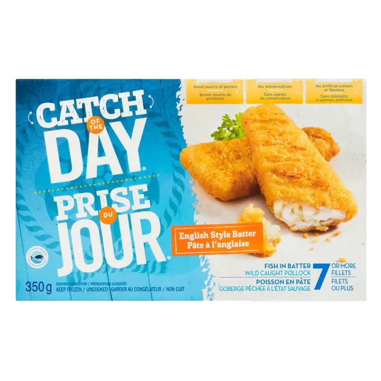 Frozen Pollock Fish In English Style Batter 350 g