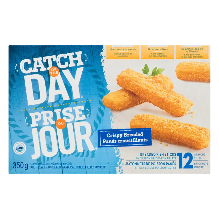 Frozen Breaded Fish Sticks 350 g