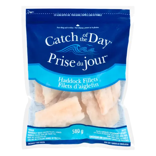 Frozen Haddock Fillets 580 g