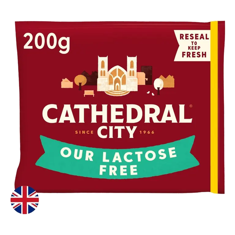 British Lactose Free Mature Cheddar Cheese 200g