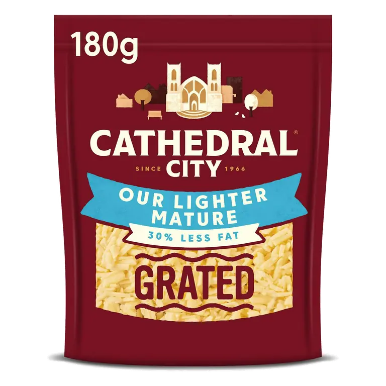 Grated Lighter Mature Cheddar Cheese 180g