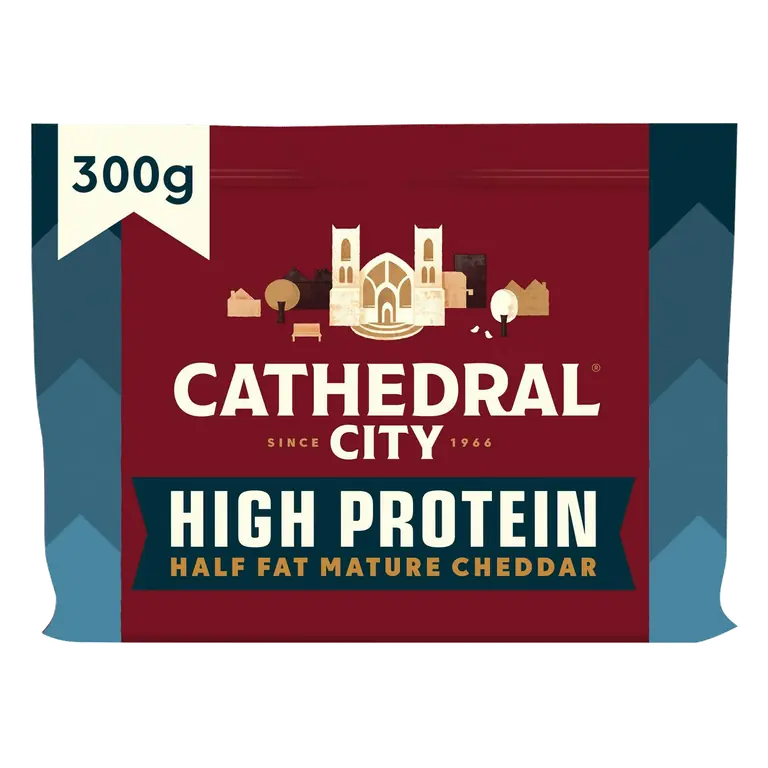 High Protein Half Fat Mature Cheddar Cheese 300g