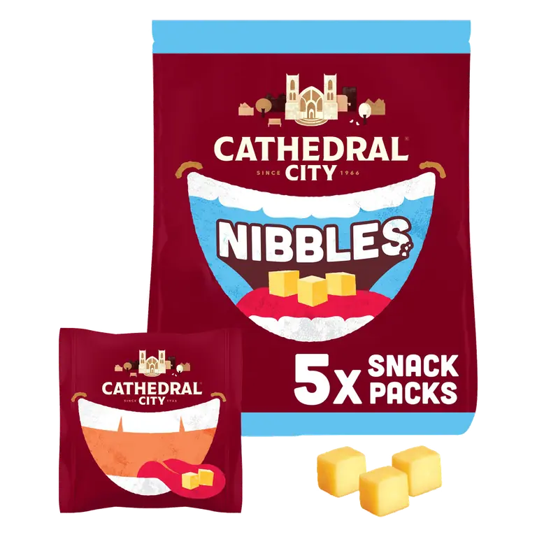 Cathedral City Kids Nibbles Mild Lighter Cheddar Cheese 5x16g