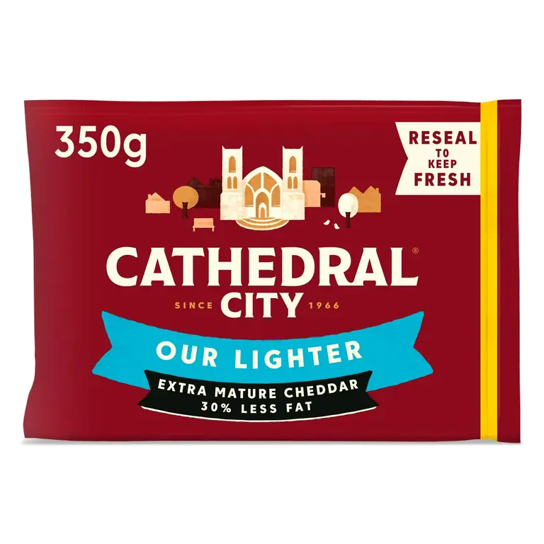 Lighter Extra Mature Cheddar Cheese 350g
