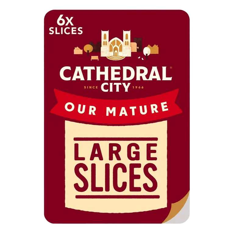 Mature Cheddar Cheese Slices x6 150g