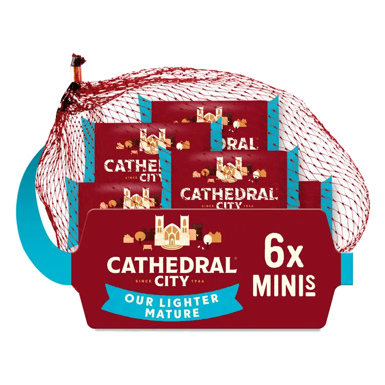 Cathedral City Minis Mature Lighter Cheddar Cheese 6X20G