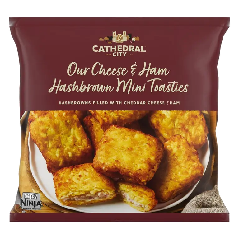 Cathedral City Our Cheese & Ham Hashbrown Mini Toasties 360g