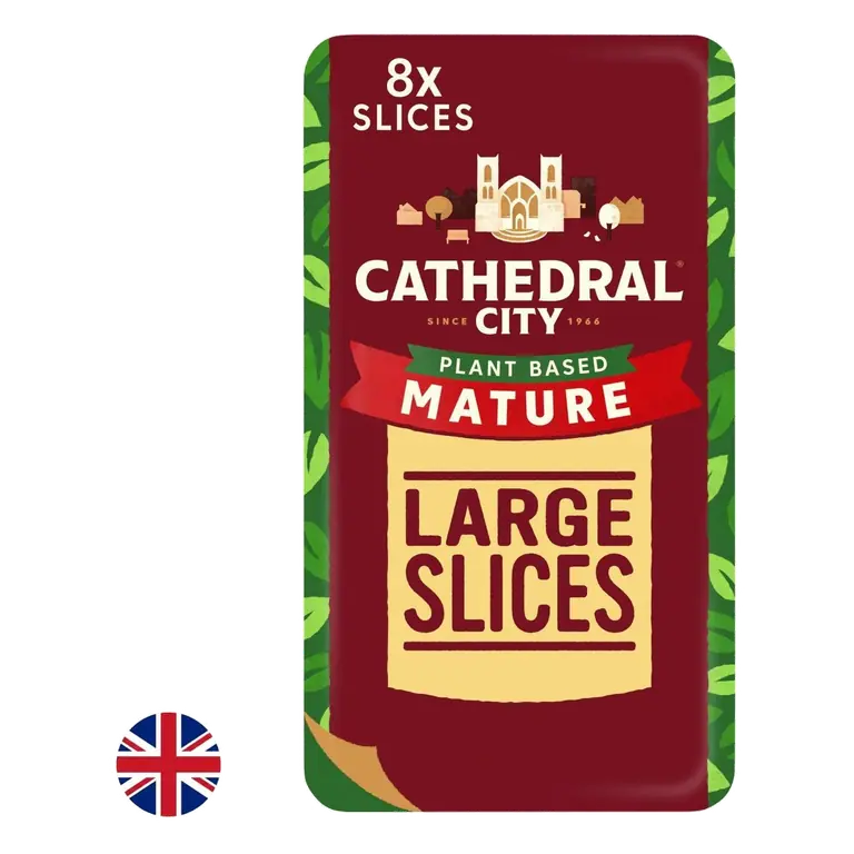 Plant Based Mature Cheddar Cheese Flavour Vegan Slices 150g