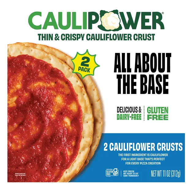 Gluten Free Cauliflower Crust Pizza Crusts - 2 ct Frozen