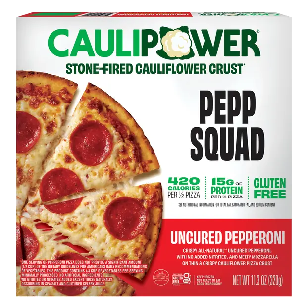 Gluten Free Cauliflower Crust Uncured Pepperoni Pizza Frozen