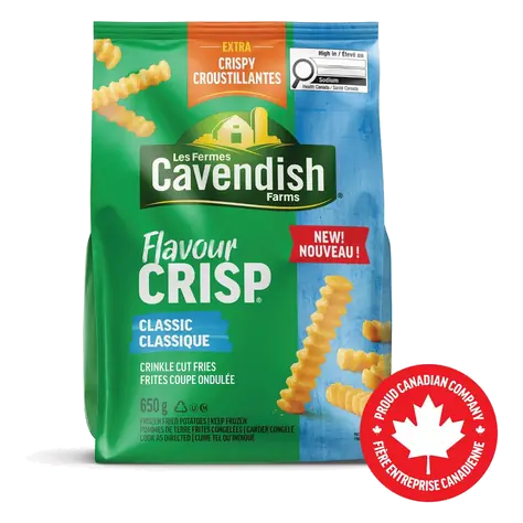Flavour Crisp Frozen Fries Classic Crinkle Cut 650 g