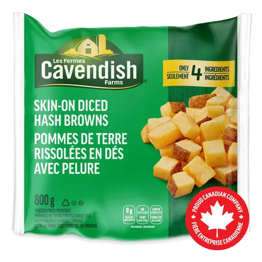 Classic Hash Browns Skin-On Diced 800 g