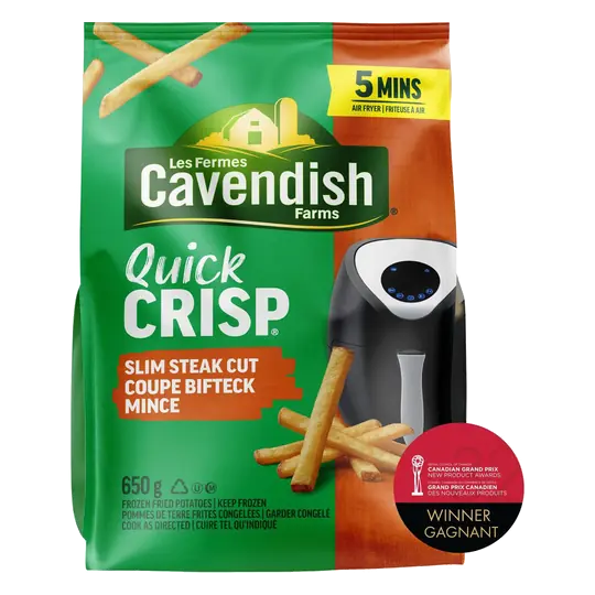 Frozen Fries Quick Crisp Slim Steak Cut 650 g