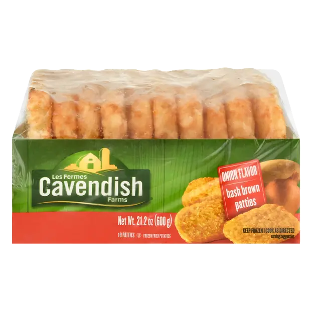 Onion Flavor Hash Brown Patties - 10 ct Frozen