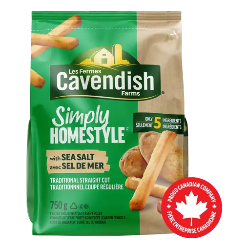 Simply Homestyle Frozen Fries With Sea Salt 750 g