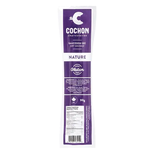 C'Cochon (Aliments Baloneria)Gluten-Free Nature Dry Sausage 90 g
