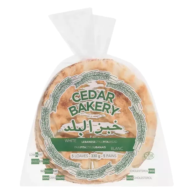 Pita Bread, White, Lebanese Style