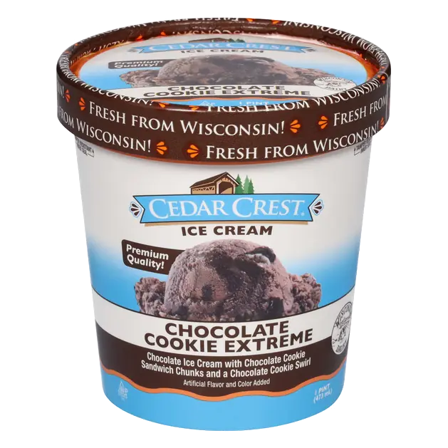 Cedar Crest Ice Cream Chocolate Cookie Extreme