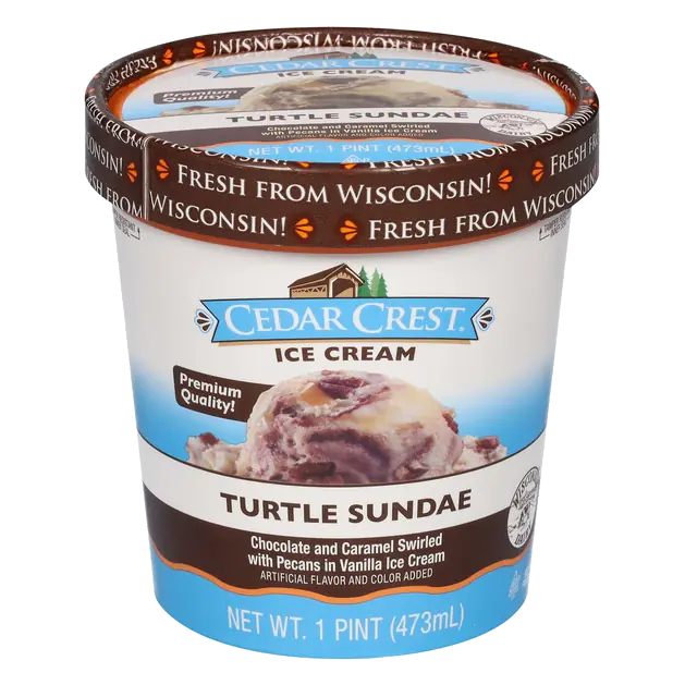 Cedar Crest Ice Cream Turtle Sundae