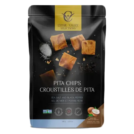 Pita Chips Sea Salt & Black Pepper 180 g