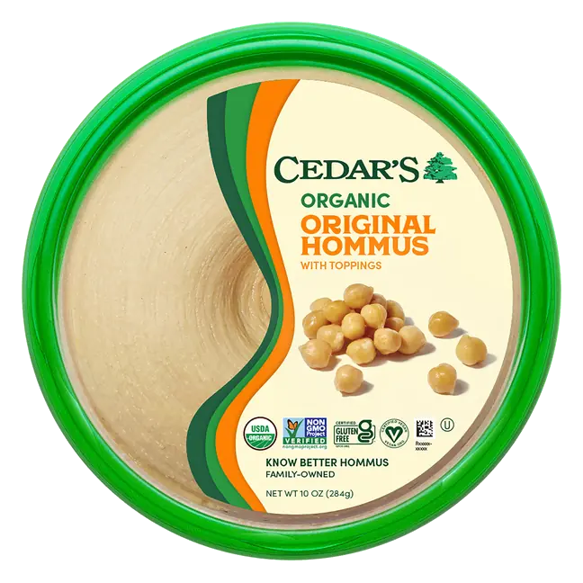 Organic Gluten Free Original Hommus with Toppings