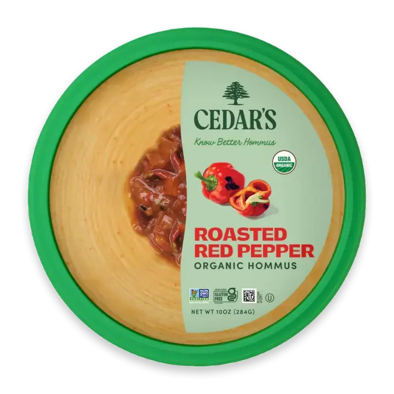 Organic Roasted Red Pepper Hummus