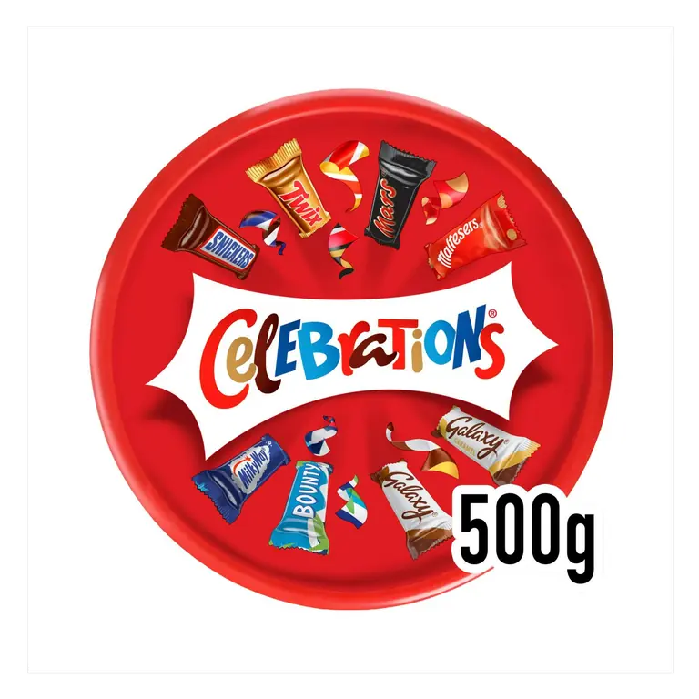 500g Milk Chocolate & Biscuit Bars Sharing Tub