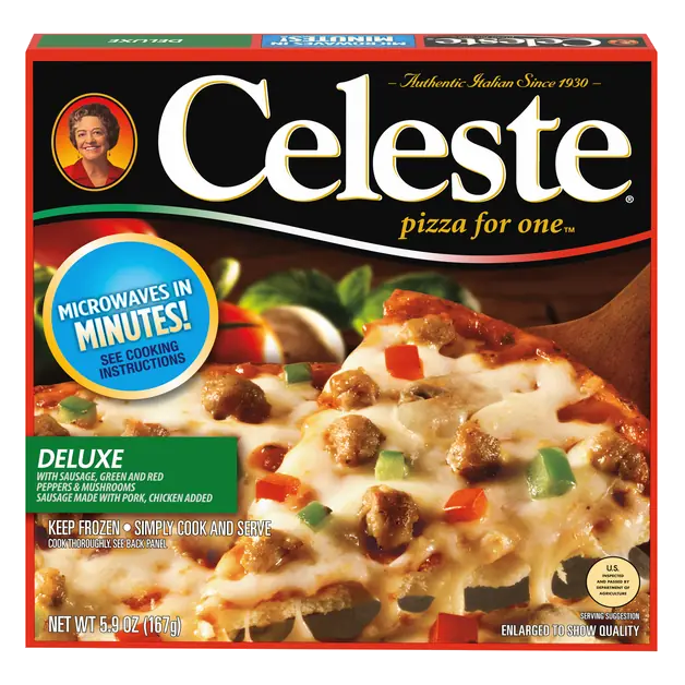 Pizza For One Deluxe Frozen Microwavable