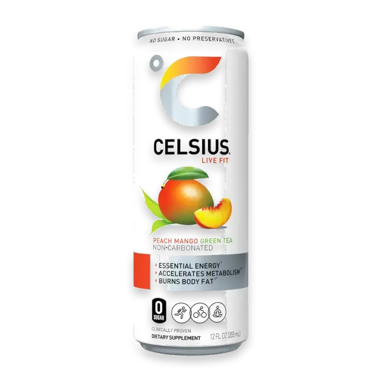 Peach Mango Green Tea Energy Drink Can