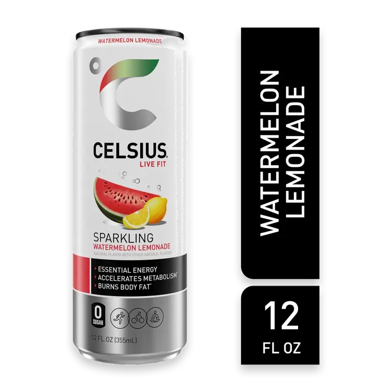 Sparkling Watermelon Lemonade Energy Drink Can