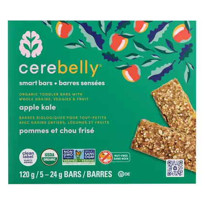 Apple Kale Organic Toddler Bar 5 x 24 g