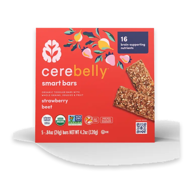 Organic Toddler Strawberry Beet Smart Snack Bars 5PK