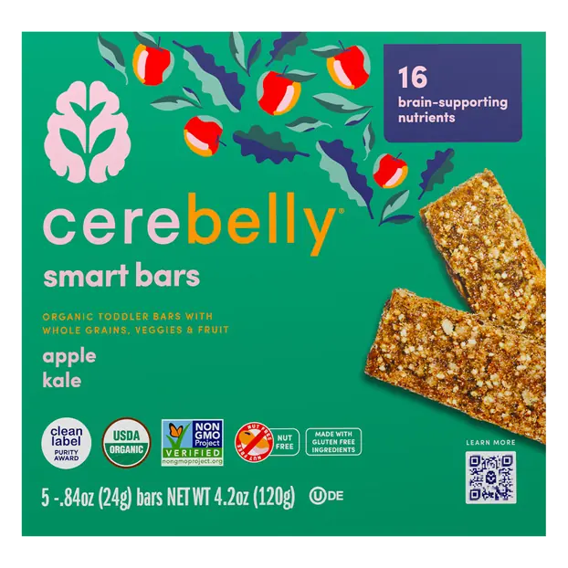 Smart Bars Organic Gluten Free Apple Kale - 5 ct