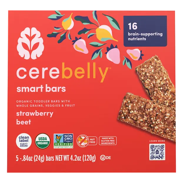 Smart Bars Organic Gluten Free Strawberry Beet - 5 ct