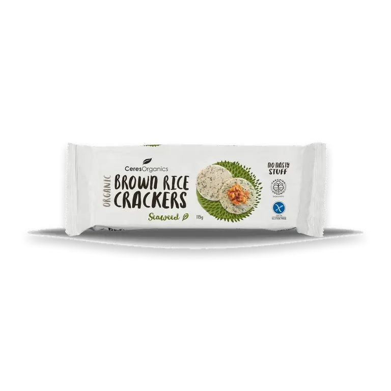 Brown Rice Crackers Seaweed