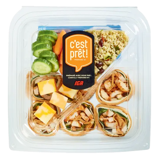 Lunch Box Cajun Chicken Tortilla Wrap