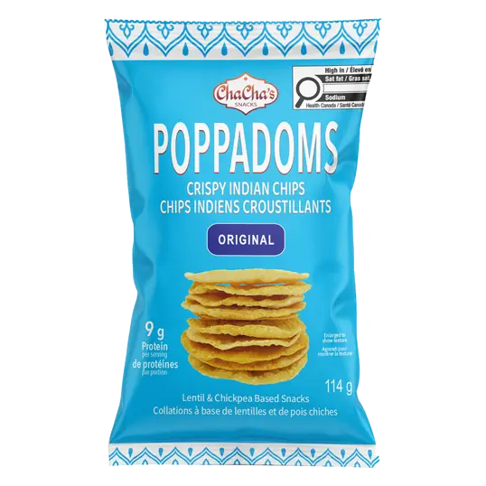 Poppadoms Crispy Indian Chips Original 114 g