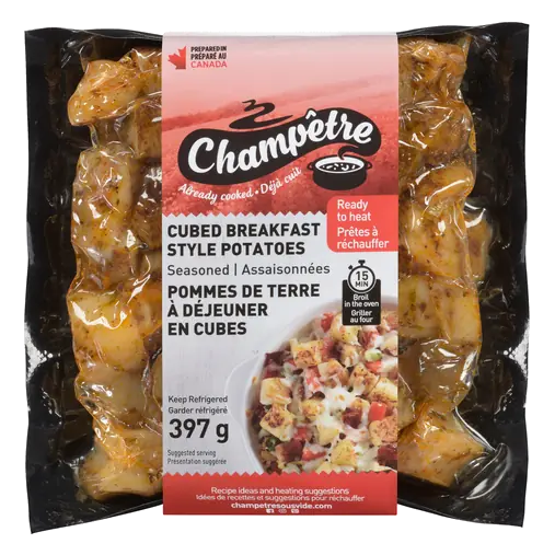 Cubed Breakfast Style Potatoes Seasoned 397 g