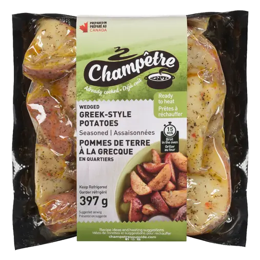 Wedged Greek-Style Potatoes Seasoned 397 g