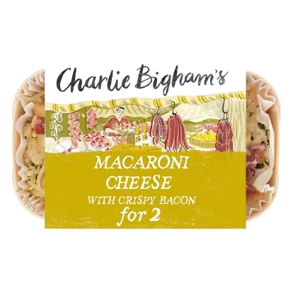 Macaroni Cheese with Crispy Bacon for 2