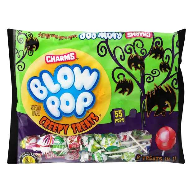 Blow Pop Halloween Creepy Treats - 55 ct