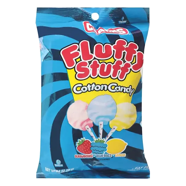 Fluffy Stuff Strawberry/Blue Razz/Lemon Cotton Candy