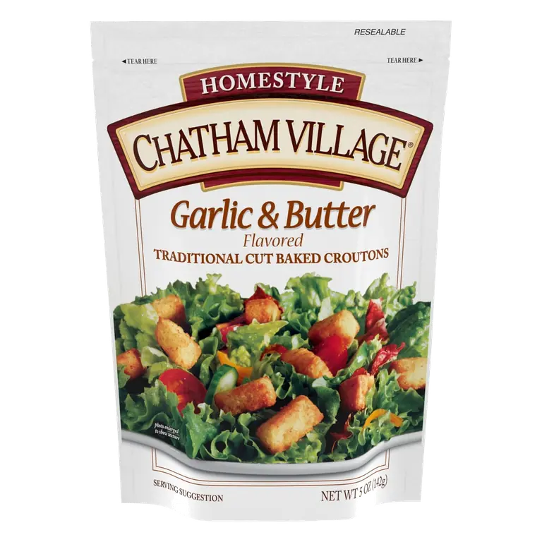 Homestyle Garlic & Butter Flavored Traditional Cut Baked Croutons
