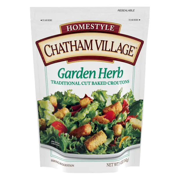 Traditional Cut Garden Herb Baked Croutons
