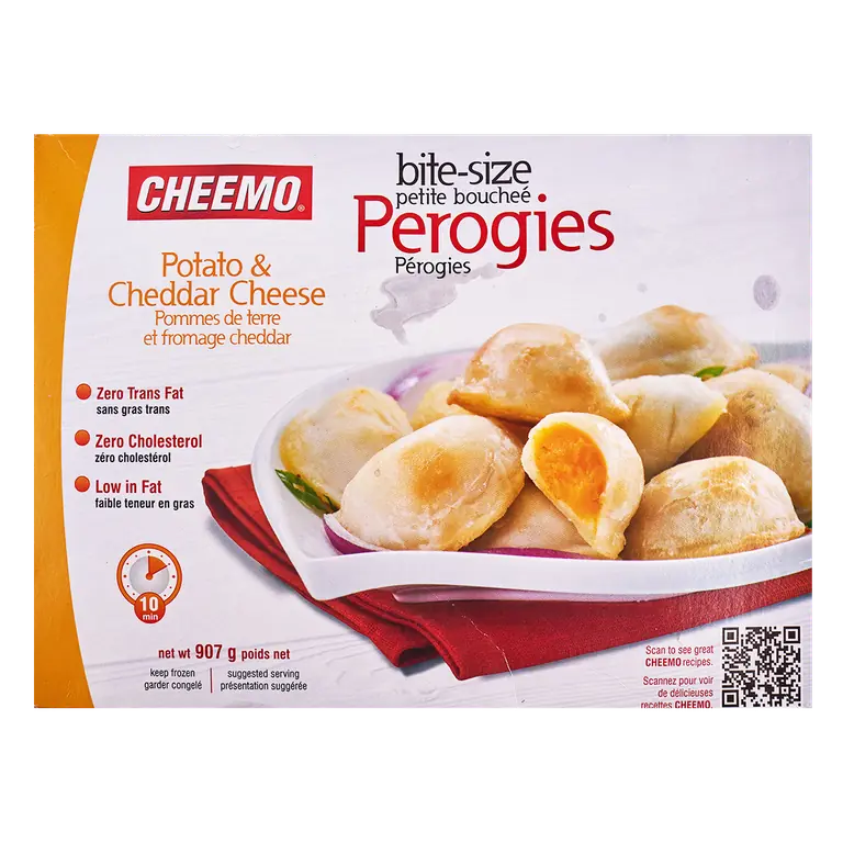 Perogies Potato and Cheddar Cheese Bite Size 907 g (frozen)
