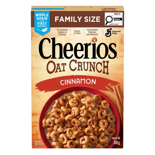 Cereal Oat Crunch Cinnamon Family Size 516 g