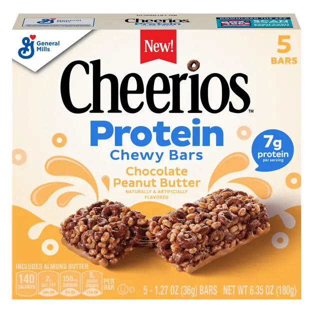 Chocolate Peanut Butter 7g Protein Chewy Bars - 5 ct