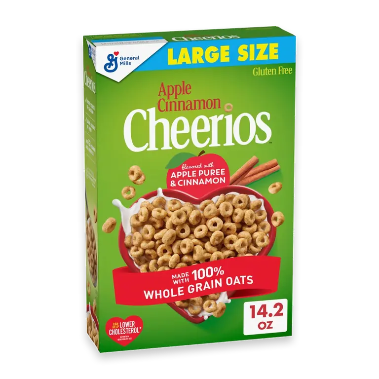 Apple Cinnamon Cheerios Large Size Cereal