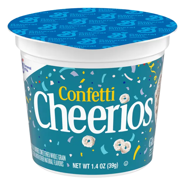 General Mills Cheerios Confetti Breakfast Cereal Cup